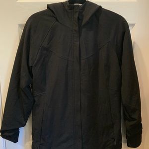 Black Zip-up Hooded Jacket